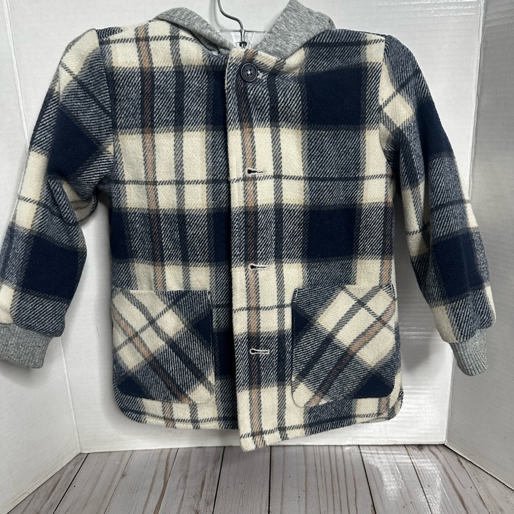 MILES THE LABEL Plaid Kids JACKET with Hood